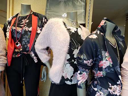 Etalage collectie dames herfst / winter 2018-2019