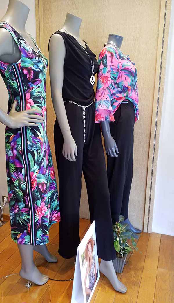 Etalage collectie dames lente / zomer 2019