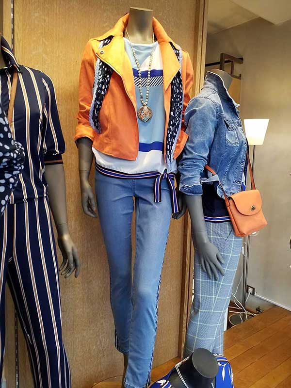 Etalage collectie dames lente / zomer 2020