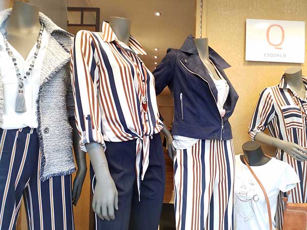 Etalage collectie dames lente / zomer 2020