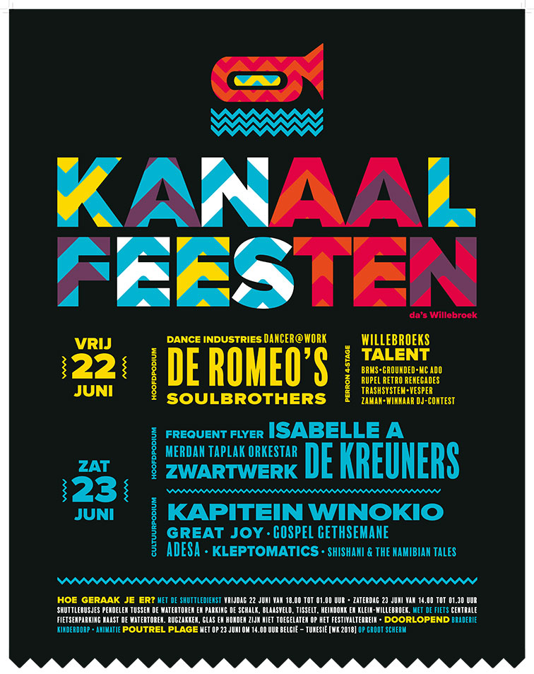 Kanaalfeesten 2017 Willebroek met braderij